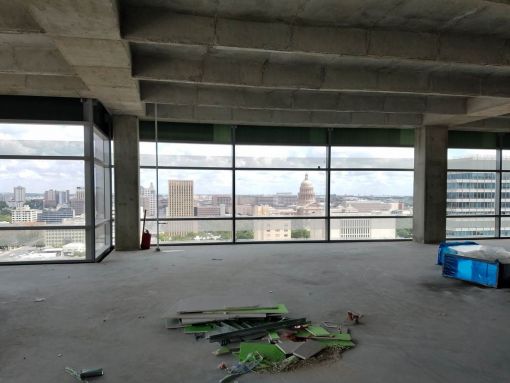 View looking north from the 16th floor.