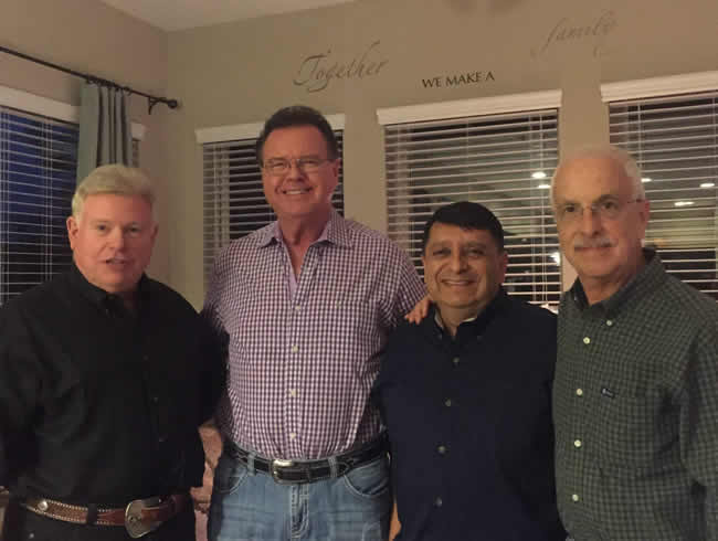 Michael Heidingsfield, Del Fisher, Ruben Puente and Larry Bloom