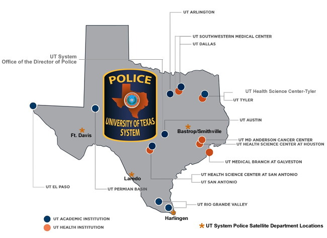 UT Institution Map