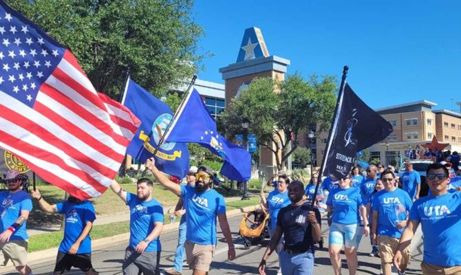 UT Arlington veterans parade