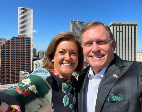 UT System Executive Vice Chancellor for Health Affairs, Dr. John Zerwas, with his wife Sylvia.